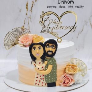 Couple Anniversary Cake