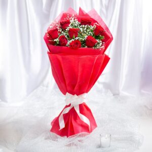 8 Red Roses Bouquet